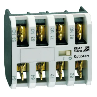 Блок контактный OptiStart K-MX-F1020 фронтальный 2НО, клеммы фастон, для мини-контакторов M