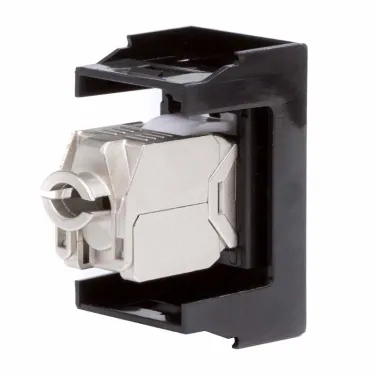 Розетка RJ-45 категория 5E экран Viva 1 модуль черная