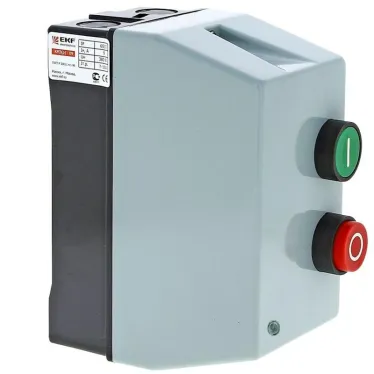 Пускатель в корпусе IP65 КМЭ 9А 230В с РТЭ и индикатором PROxima