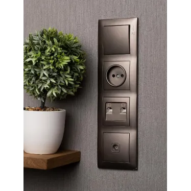 Валенсия Рамка 4-местная графит