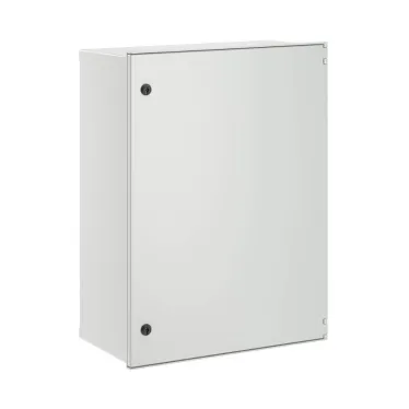 Цельный навесной шкаф из фибергласа без МП со сплошной дверью 800х600х300 (ВхШхГ) мм