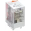 Реле интерфейсное ORM 4C 220В AC со светодиодом и тестовой кнопкой