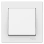 Выключатель одноклавишный ATLASDESIGN схема 1 10АХ в сборе белый