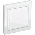 BRITE Выключатель одноклавишный 10А в сборе ВСР10-1-0-БрБ белый