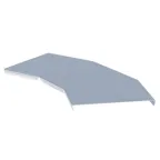 Крышка на угол 45 град. горизонтальный для лестничнго лотка 400мм HDZ