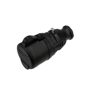 Розетка переносная влагозащищенная с крышкой, с/з, 16 А, IP44 каучук, REXANT