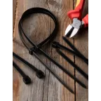 Хомут P6.6 стандартный черный 7.6x300 (100шт) FlexLock PROxima