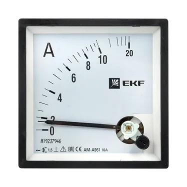 Амперметр AM-A961 аналоговый на панель 96х96(квадратный вырез) 10А прямое подключение PROxima