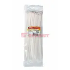 Хомут-стяжка кабельная нейлоновая 300x3,6 мм, белая, упаковка 100 шт, REXANT