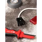 Вилка плоская б/3 черная 10А 250 В Proxima