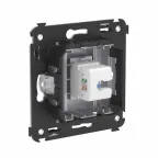 Avanti Телефонная розетка RJ-12 без шторки в стену одинарная, Закаленная сталь