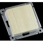 MASTER Переключатель одноклавишный скрытой установки, в рамку, сосна