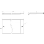 Крышка на металлический лоток основание 150 мм (24м) L3000