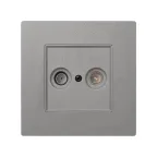 Крышка для розетки R-TV/SAT (ТВ, Спутник), серый