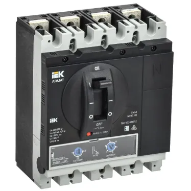 Выключатель автоматический в литом корпусе ARMAT 4P типоразмер G 150кА 250А расцепитель термомагнитный регулируемый