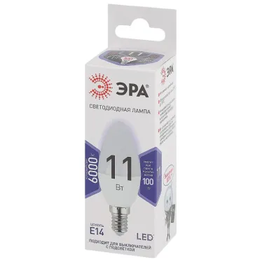 Лампа светодиодная LEDB35-11W-860-E14(диод,свеча,11Вт,хол,E14)