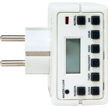 Розетка с таймером (недельная) электронная IP20 16А 3500W