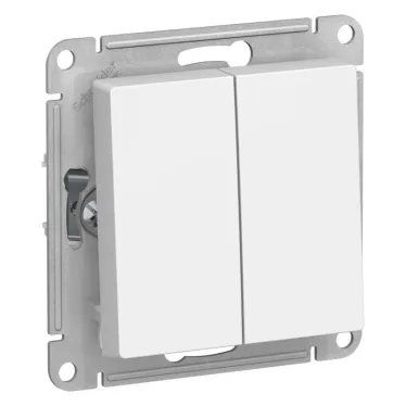 ATLASDESIGN 2-клавишный ПЕРЕКЛЮЧАТЕЛЬ, сх.6/2, 10АХ, механизм, ЛОТОС