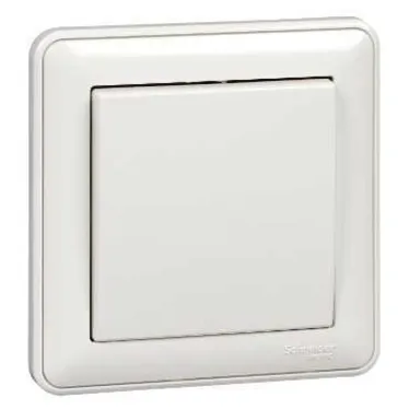 W59 Выключатель одноклавишный, 10АХ, в сборе, белый