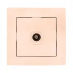 Валенсия розетка телевизионная 1-местная 75Ом 5-862МГц кремовая