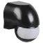 Датчик движения ДД 010 черный, макс. нагрузка 1100Вт, угол обзора 180град., дальность 10м, IP44, IEK