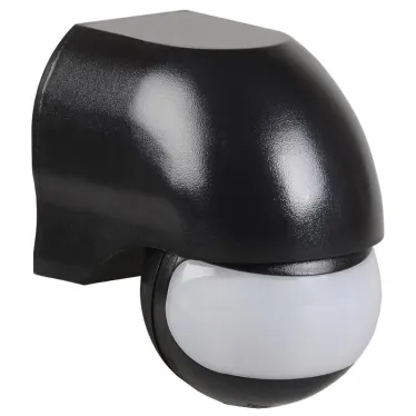 Датчик движения ДД 010 черный, макс. нагрузка 1100Вт, угол обзора 180град., дальность 10м, IP44, IEK