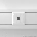 Avanti ТВ розетка проходная ''Белое облако'', 16A, 1 модульная