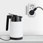 Тройник 2гн, с заземл, со шторками (белый) (10/60/1440) SP-2e-W