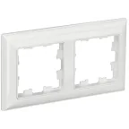 BRITE Рамка 2 поста РУ-2-Бр белый/белый IEK
