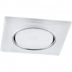 Светильник ДВО-15w GX53 без лампы со светодиодной подсветкой 4000К квадратный белый матовый