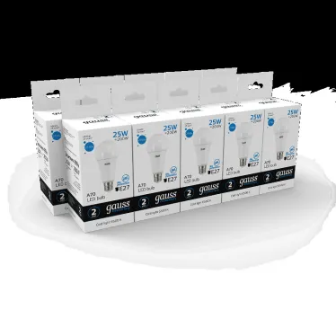 Лампа светодиодная LED 25 Вт 2150 лм 6500К А70 груша холодный E27 AC 220В Elementary Gauss