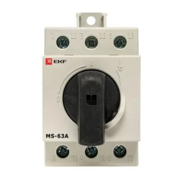 Рубильник модульный MS-63A 3P на DIN-рейку PROxima