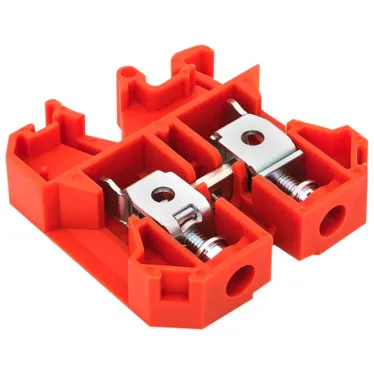 Клемма винтовая JXB-10/35мм.кв красная