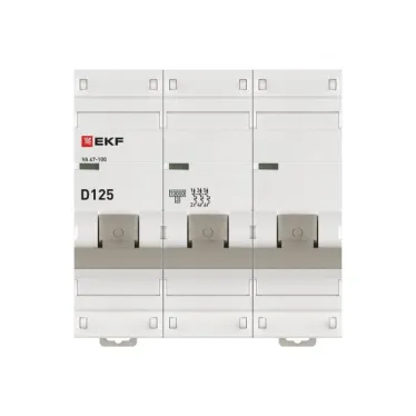 Автоматический выключатель ВА 47-100 2P 125А (D) 10kA PROxima