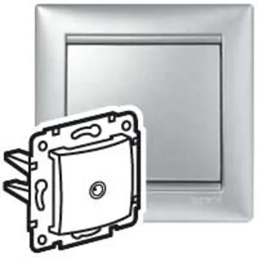 VALENA Розетка телевизионная ТV звезда в рамку 2400мГц 1.5дБ алюминий