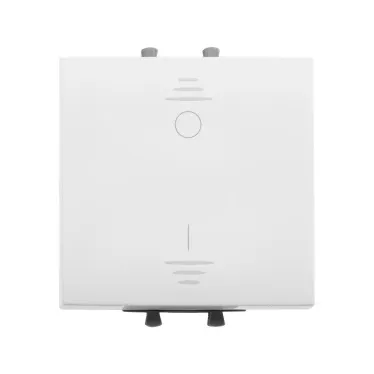 Avanti Выключатель двухполюсный одноклавишный модульный Белое облако 2 модуля