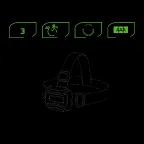 Фонарь светодиодный налобный 3 Вт 180 лм Черный IP42 на батарейках 3xААА GFL Gauss