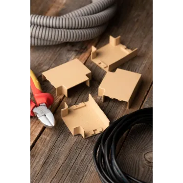 Угол T-образный (40х16) (4 шт) Plast PROxima под светлое дерево