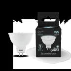 Лампа светодиодная LED 9 Вт 830 лм 4100К софит MR16 нейтральный GU5.3 AC 220В Black Gauss