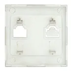 Валенсия лицевая панель розетки Phone 1-местная кашемир