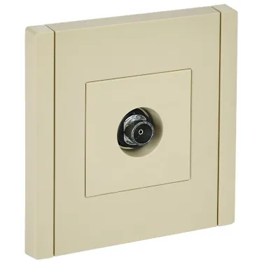 FORTE@PIANO Розетка TV оконечная FP428 ваниль IEK