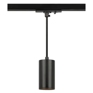 Трековый светильник однофазный TR45 - GU10 S BK подвесной 52*100 мм под лампу MR16 черный