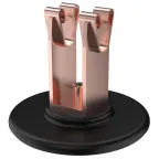 Держатель проводника круглого 8-10мм для кровли основание клей медь IEK