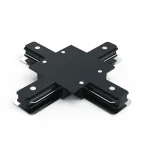 Коннектор для встраиваемого шинопровода осветительного (+) черный | TR137 | Gauss