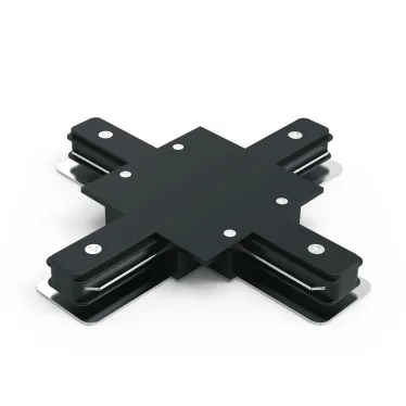 Коннектор для встраиваемого шинопровода осветительного (+) черный | TR137 | Gauss