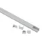 Комплект с накладным анодированным профилем 1612-1m 16х12мм, 1м, серебристый САВ261