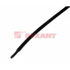 Термоусаживаемая трубка 1,5 0,75 мм, черная, упаковка 50 шт. по 1 м, REXANT