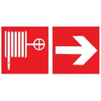 пиктограмма "ПОЖАРНЫЙ КРАН / СТРЕЛКА" 400х200мм для аварийно-эвакуационного светильника Vault | V5-EM03-60.013.045 | VARTON