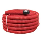 Труба гофрированная двустенная ПНД d 90 с зондом (50 м) красная PROxima