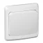 ЭТЮД Переключатель одноклавишный скрытый белый сх.6
